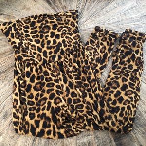 Leopard jumpsuit size M